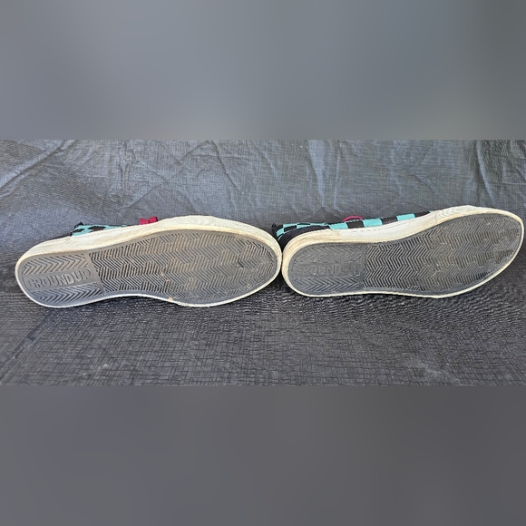 Demon Slayer blue black checker High Tops Men's Size 8 - Picture 4 of 8